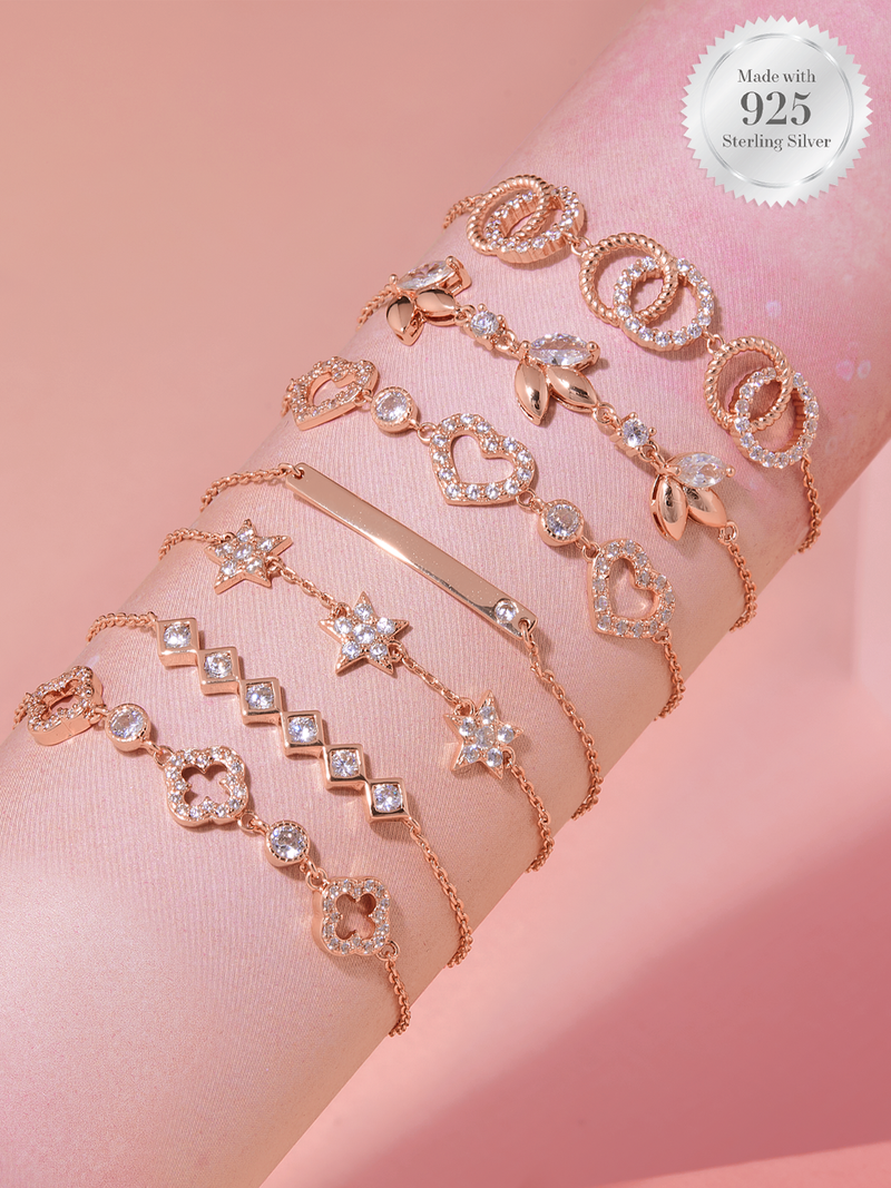 Berries & Champagne Candle - Rose Gold Bracelet Collection