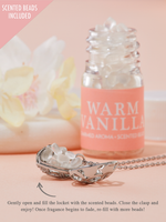 Warm Vanilla Candle - Scented Locket Necklace Collection