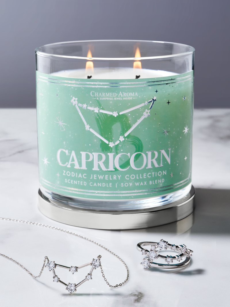 Capricorn Zodiac Candle - Capricorn Jewelry Collection