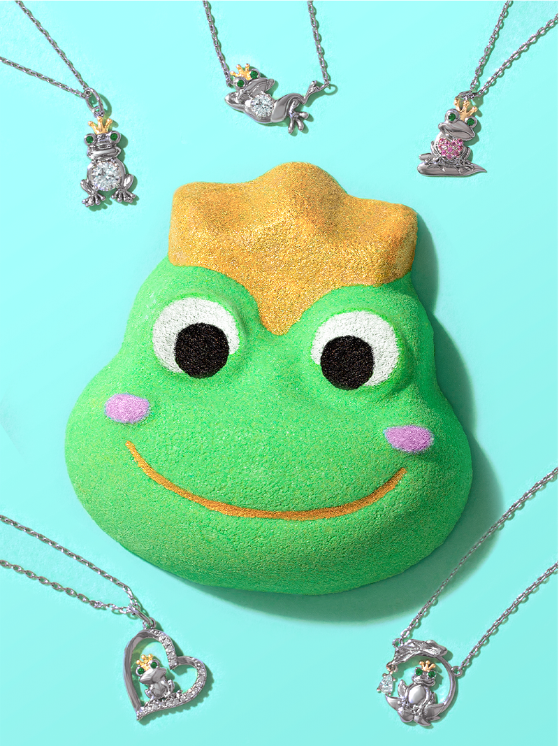 Frog Prince Bath Bomb - Frog Necklace Collection